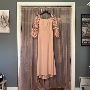 Eliza J Blush Dress Floor Length